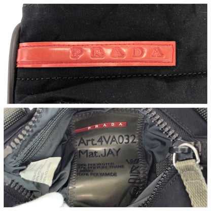 Prada Sports Prada Sports Black Silver Hardware Nylon Shoulder Bag Pochette