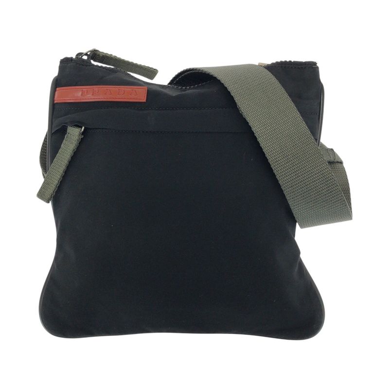 Prada Sports Prada Sports Black Silver Hardware Nylon Shoulder Bag Pochette