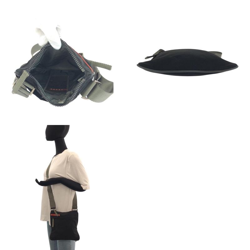 Prada Sports Prada Sports Black Silver Hardware Nylon Shoulder Bag Pochette