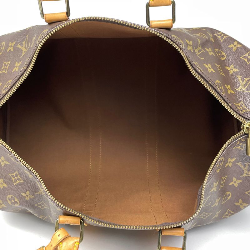 Louis Vuitton Keepall 45 Handbag Travel Business Boston Bag Monogram Brown