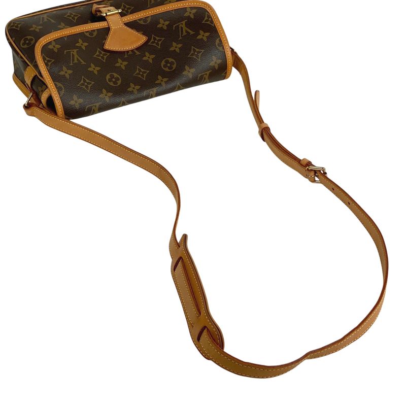 Louis Vuitton Sologne Crossbody Shoulder Bag Monogram Brown M42250 Women