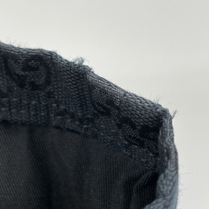 Gucci GG Pattern Tote Handbag Sherry Line Web Tote Bag GG Canvas Black 189669