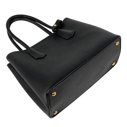 Prada Double Small Bag 2WAY Shoulder Bag Handbag Leather Black 1bg887 Women