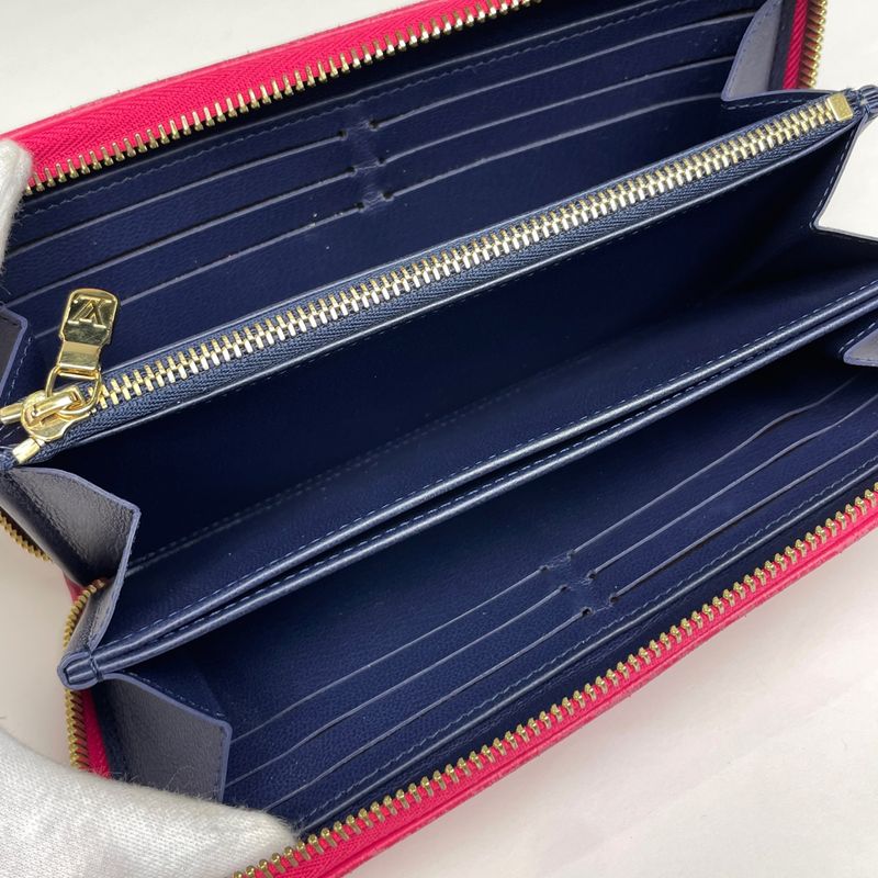 Louis Vuitton Zippy Wallet Round Zipper Round Zip Monogram Embossed Long Wallet