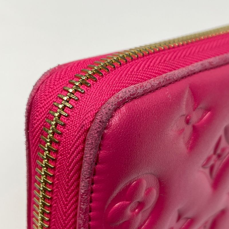 Louis Vuitton Zippy Wallet Round Zipper Round Zip Monogram Embossed Long Wallet