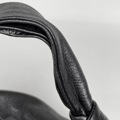 Gucci Bamboo Hobo Shoulder Bag Fringe Tassel Shoulder Bag Leather Black 232930