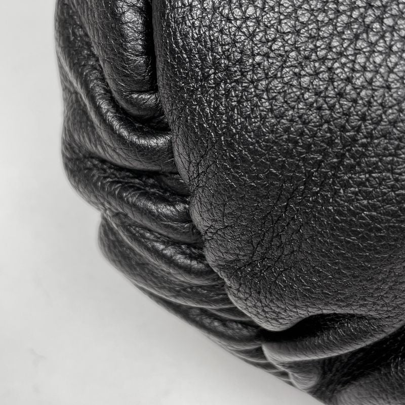 Gucci Bamboo Hobo Shoulder Bag Fringe Tassel Shoulder Bag Leather Black 232930