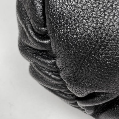 Gucci Bamboo Hobo Shoulder Bag Fringe Tassel Shoulder Bag Leather Black 232930