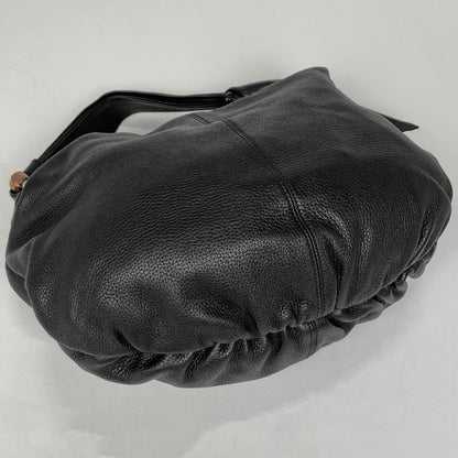 Gucci Bamboo Hobo Shoulder Bag Fringe Tassel Shoulder Bag Leather Black 232930