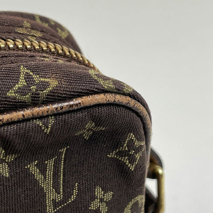 Louis Vuitton Danube Crossbody Shoulder Bag Monogram Mini Lin Ebène M95228 Women