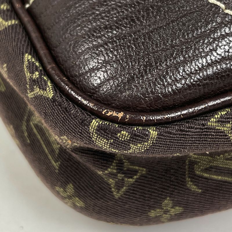 Louis Vuitton Danube Crossbody Shoulder Bag Monogram Mini Lin Ebène M95228 Women