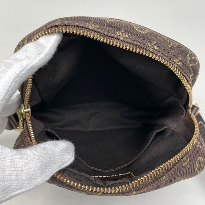 Louis Vuitton Danube Crossbody Shoulder Bag Monogram Mini Lin Ebène M95228 Women