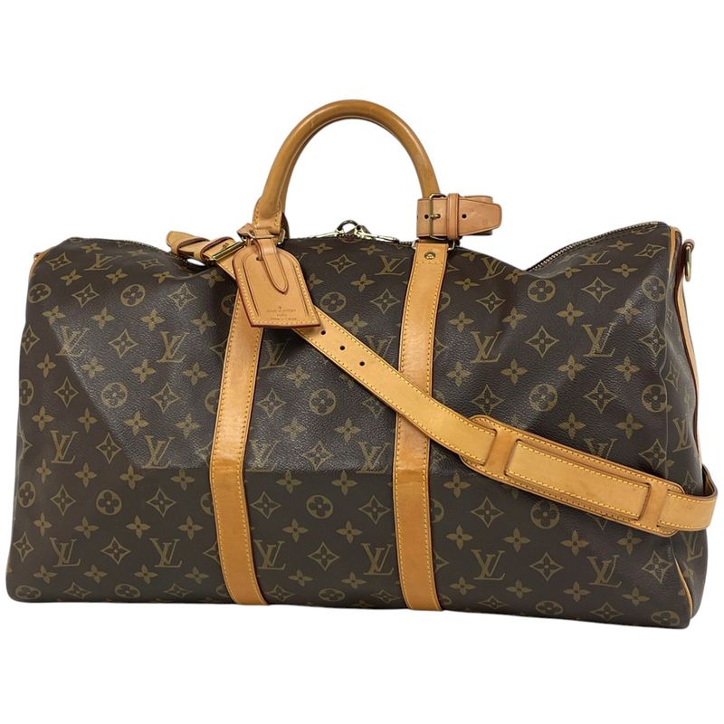Louis Vuitton Keepall Bandouliere 50 2WAY Shoulder Bag Boston Bag Monogram