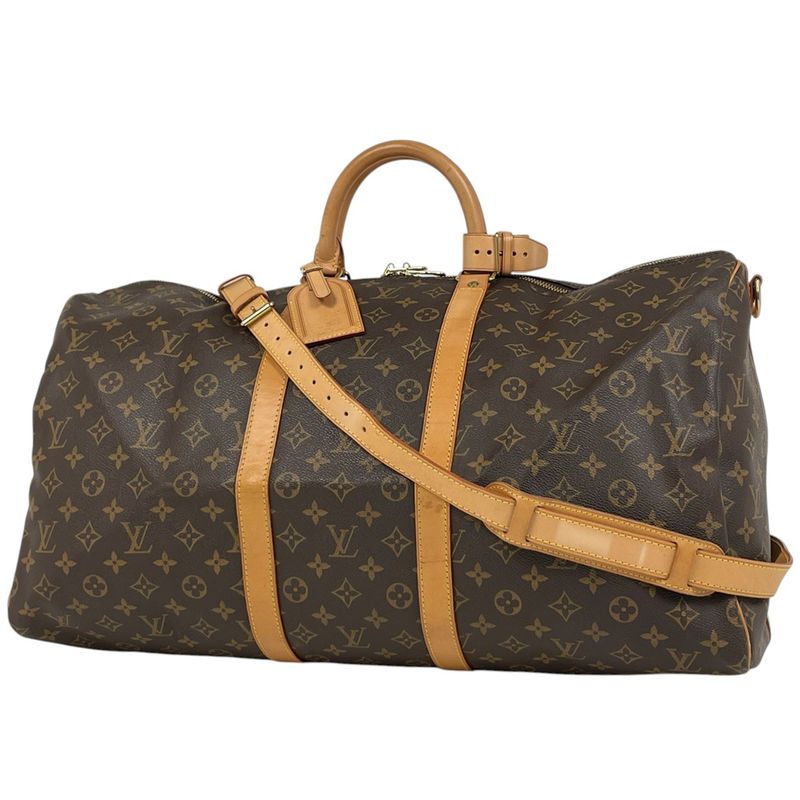 Louis Vuitton Keepall Bandouliere 55 2WAY Shoulder Bag Boston Bag Monogram