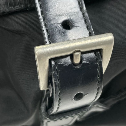 Prada Logo Plate Backpack Sac Rucksack Backpack Nylon Nero (black) Women
