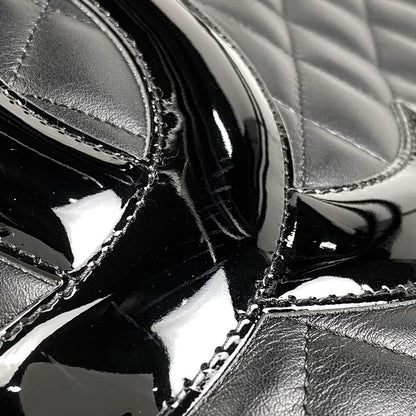 Chanel Cambon Line Medium Tote Bag Coco Mark Handbag Tote Leather Black A25167