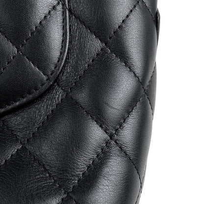 Chanel Cambon Line Medium Tote Bag Coco Mark Handbag Tote Leather Black A25167