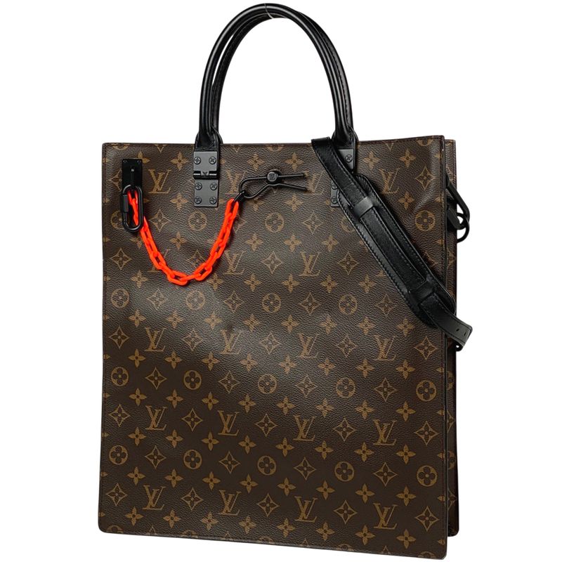 Louis Vuitton Sac Pla 2WAY Shoulder Bag Handbag Solar Ray Chain Tote Bag