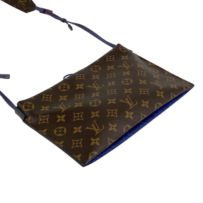 Louis Vuitton Split Succotche Kim Jones Pacific Shoulder Bag Monogram Cobalt