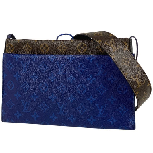 Louis Vuitton Split Succotche Kim Jones Pacific Shoulder Bag Monogram Cobalt