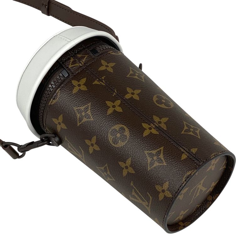 Louis Vuitton Everyday LV Coffee Cup Crossbody Shoulder Bag Monogram Brown