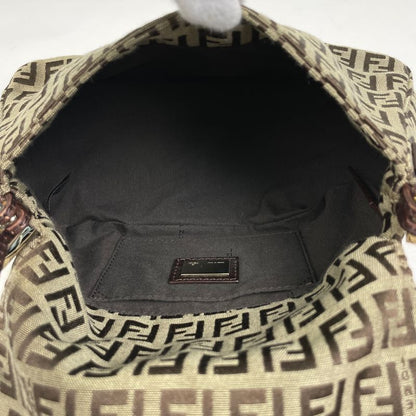 Fendi Zucchino Pattern One Shoulder Bag Shoulder Handbag Mini Mamma Baguette