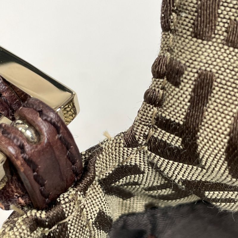 Fendi Zucchino Pattern One Shoulder Bag Shoulder Handbag Mini Mamma Baguette