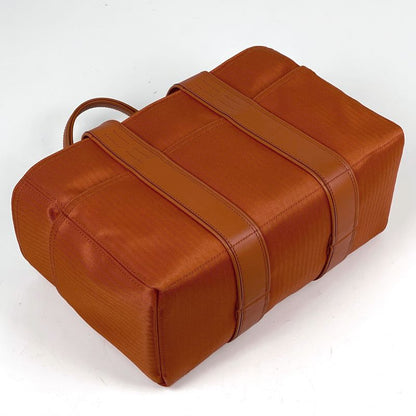 Hermes Acapulco PM Tote Bag H Logo Handbag Twirl Chevron Orange Ladies