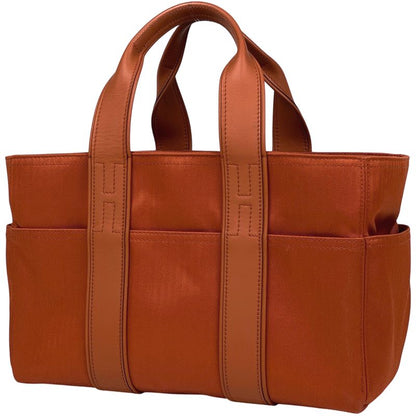Hermes Acapulco PM Tote Bag H Logo Handbag Twirl Chevron Orange Ladies