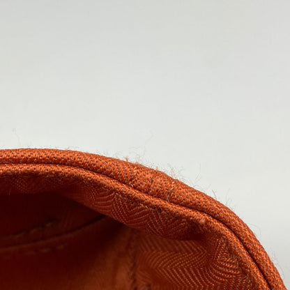 Hermes Acapulco PM Tote Bag H Logo Handbag Twirl Chevron Orange Ladies