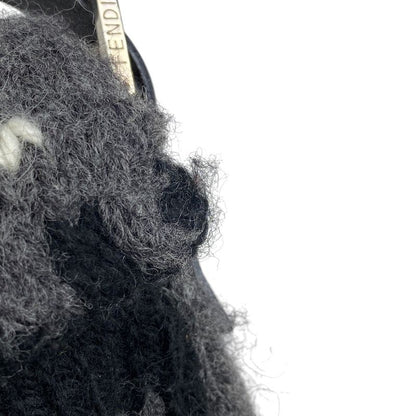 Fendi Zucca Logo Mamma Bucket One Shoulder Handbag Shoulder Bag Fabric Gray