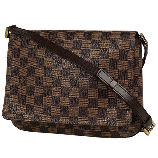 Louis Vuitton Musette Tango Long Crossbody Shoulder Bag Damier Brown N51301