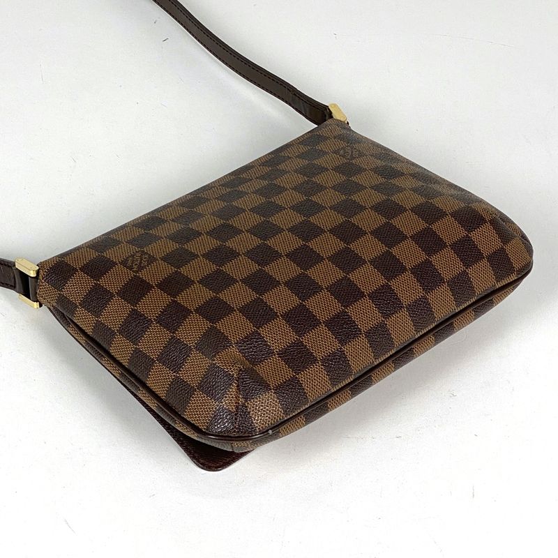 Louis Vuitton Musette Tango Long Crossbody Shoulder Bag Damier Brown N51301