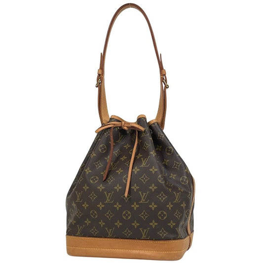 Louis Vuitton Noe One Shoulder Drawstring Shape Shoulder Bag Monogram Brown