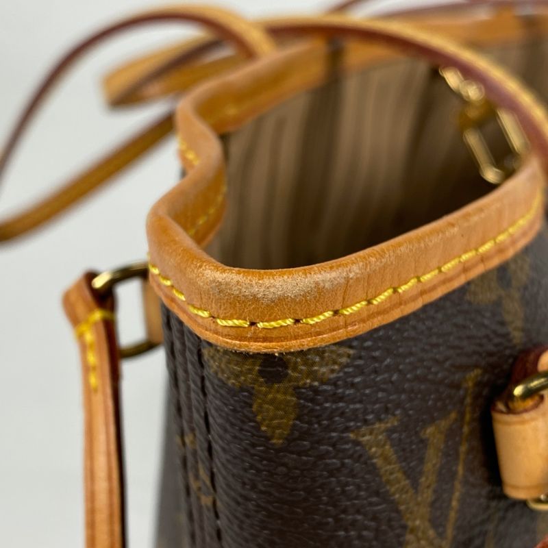 Louis Vuitton Neverfull PM Handbag Shopping Tote Monogram Brown M40155 Women