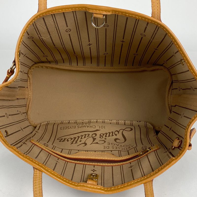 Louis Vuitton Neverfull PM Handbag Shopping Tote Monogram Brown M40155 Women