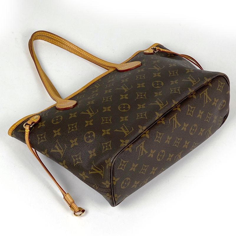 Louis Vuitton Neverfull PM Handbag Shopping Tote Monogram Brown M40155 Women