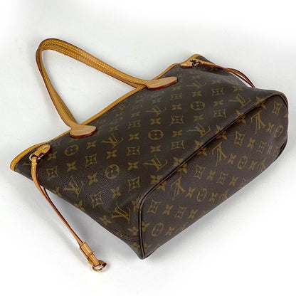 Louis Vuitton Neverfull PM Handbag Shopping Tote Monogram Brown M40155 Women