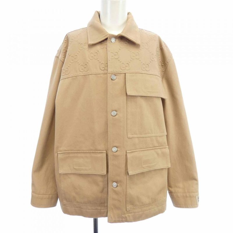 Gucci GG Pattern 766128 Xdcs7 Denim Jacket