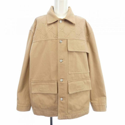 Gucci GG Pattern 766128 Xdcs7 Denim Jacket