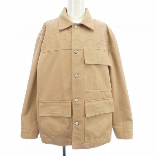 Gucci GG Pattern 766128 Xdcs7 Denim Jacket