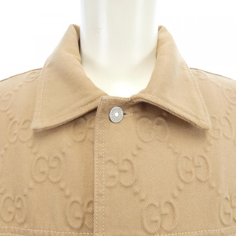 Gucci GG Pattern 766128 Xdcs7 Denim Jacket