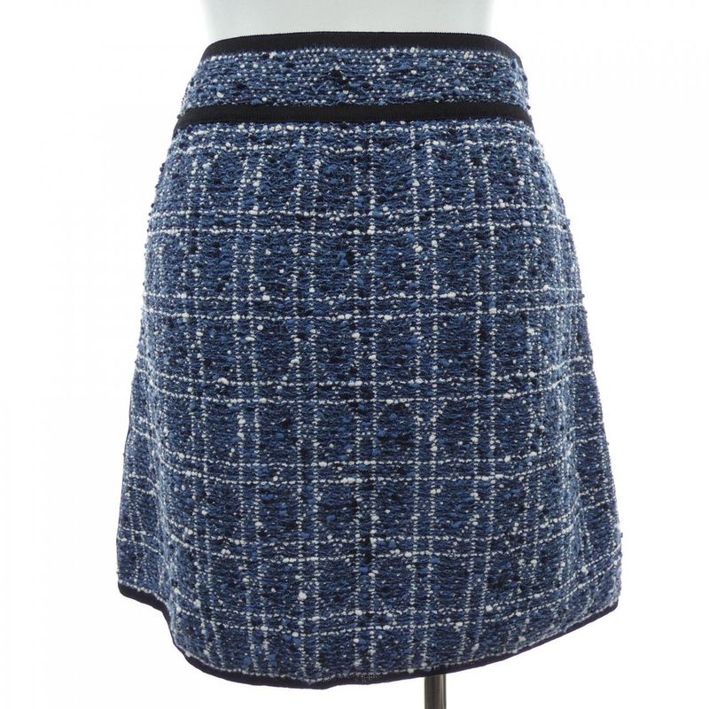 Christian DIOR Canage Cotton Blend Tweed 514j03a7521 Skirt