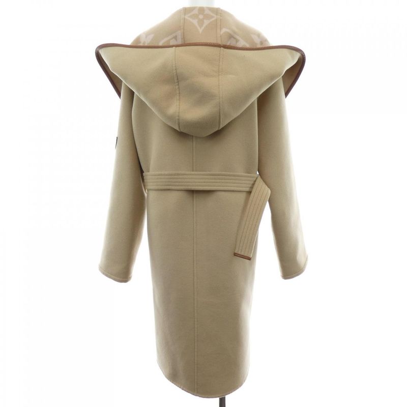 Louis Vuitton Belted Double Face Hooded Wrap Coat Fmco05nuv Coat