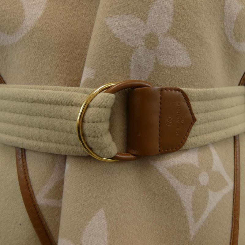 Louis Vuitton Belted Double Face Hooded Wrap Coat Fmco05nuv Coat