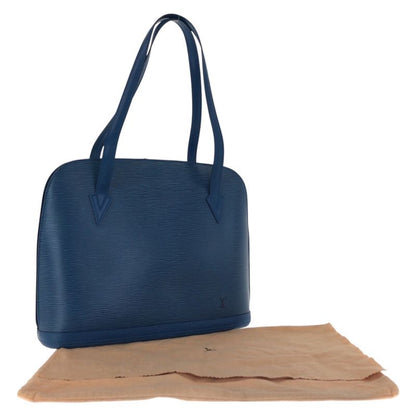 Louis Vuitton Epi le Sac Toledo Blue Gold Hardware Leather M52285 Tote Bag