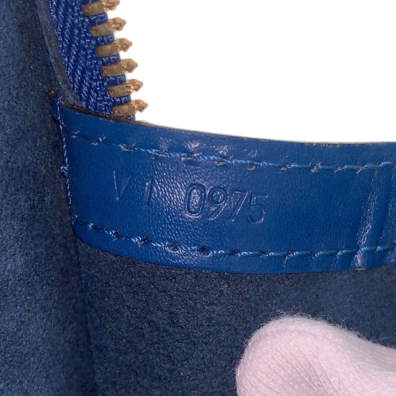 Louis Vuitton Epi le Sac Toledo Blue Gold Hardware Leather M52285 Tote Bag