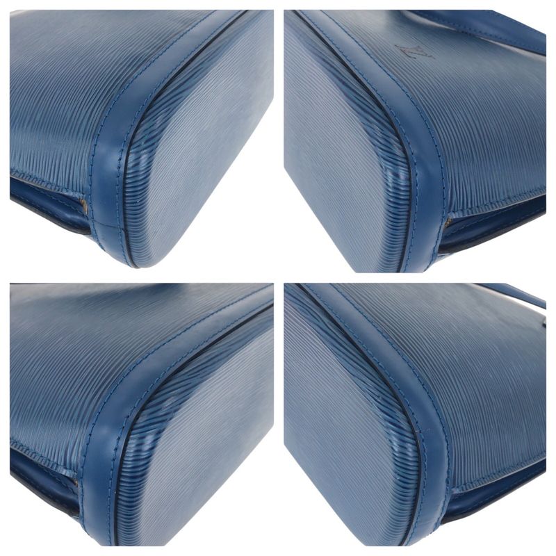 Louis Vuitton Epi le Sac Toledo Blue Gold Hardware Leather M52285 Tote Bag