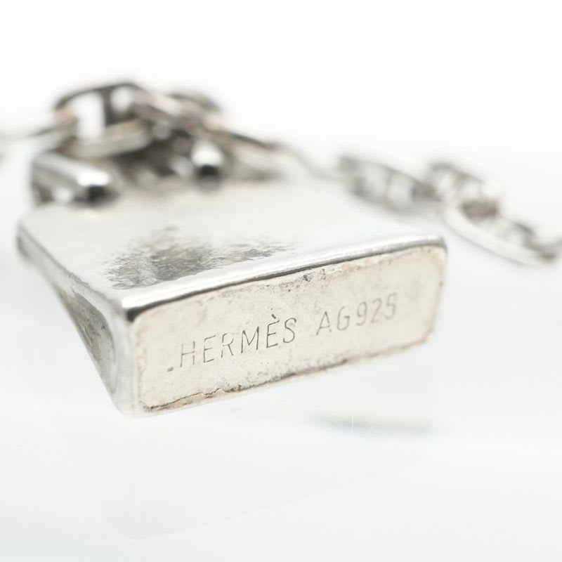 Hermes Chaine D'ancre Bracelet Bangle Cuff AG 925 Silver Mini