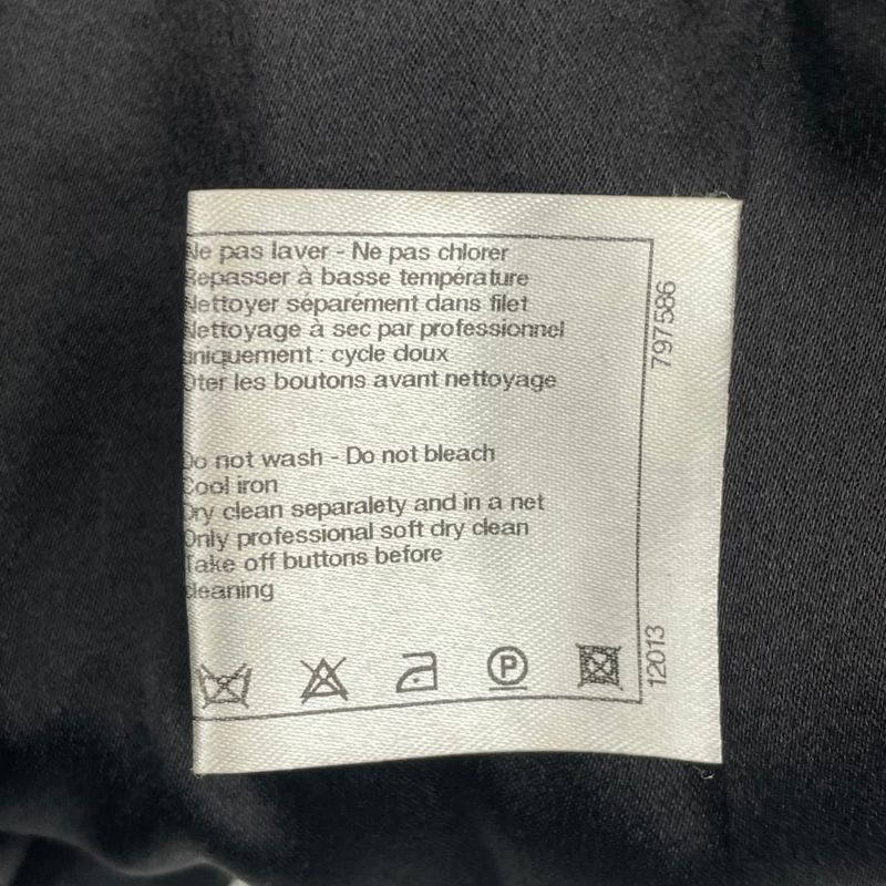 Chanel Jacket Coat 2011 Gripoix Worn by Keira Knightley Black Size 42